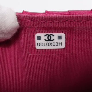 Chanel Textured CC Bifold Wallet Quilted Caviar