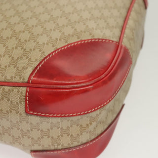 Celine Vintage Macadam Shoulder Bag Canvas and Leather