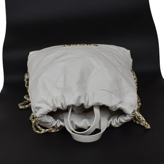 Chanel 22 Chain Backpack Quilted Calfskin