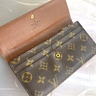 Louis Vuitton Vintage Sarah Wallet Monogram Canvas