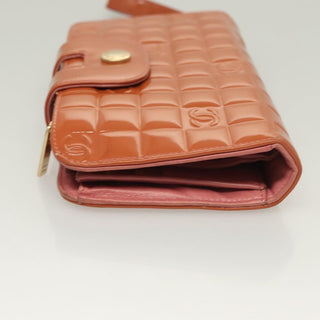 Chanel Chocolate Bar Clutch Quilted Patent