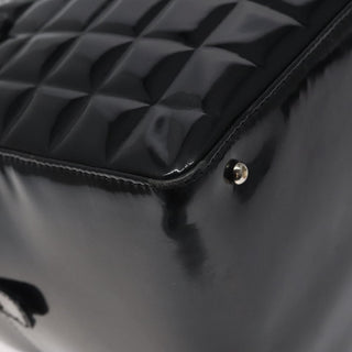 Chanel Chocolate Bar CC Bowler Bag Quilted Patent