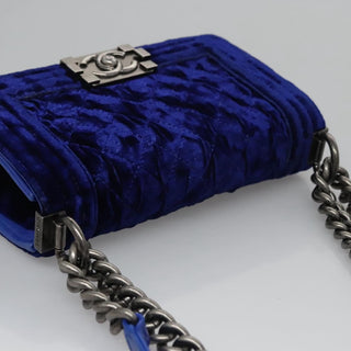 Chanel Boy Flap Bag Quilted Velvet