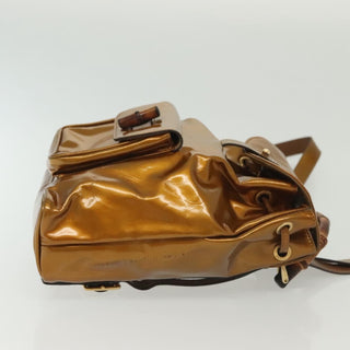 Gucci Vintage Bamboo Backpack Patent