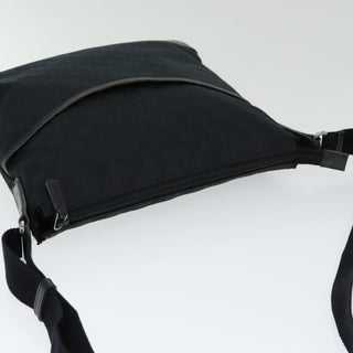 Gucci Zip Messenger Bag GG Canvas with Perforated Leather