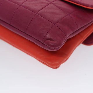 Chanel Vintage Chocolate Bar Double Side Flap Shoulder Bag Quilted Lambskin