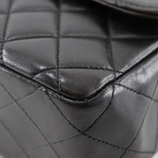 Chanel Vintage Twin Top Handle Flap Bag Quilted Lambskin