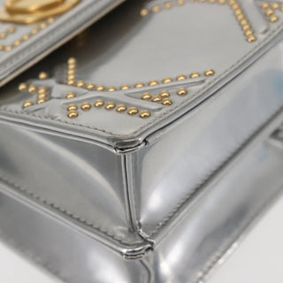 Christian Dior Ultra Matte Diorama Vertical Clutch on Chain Studded Leather