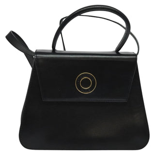 Celine Circle Logo Handbag Leather