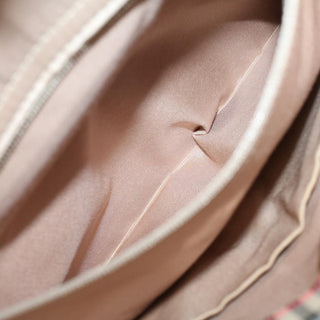 Burberry Nova Check Tote Nylon and Leather