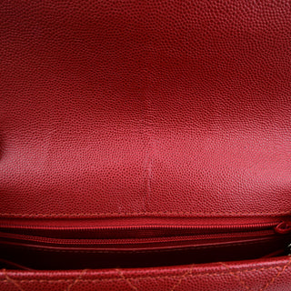 Chanel Vintage CC Flap Top Handle Calfskin Leather