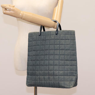 Chanel Chocolate Bar Tote Quilted Canvas