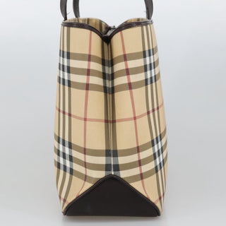 Burberry Top Handle Tote Haymarket Coated Canvas