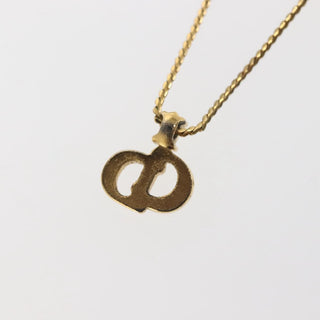 Christian Dior CD Logo necklace Metal