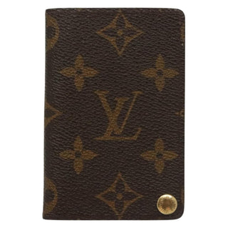 Louis Vuitton Porte Cartes Pression Card Case Monogram Canvas