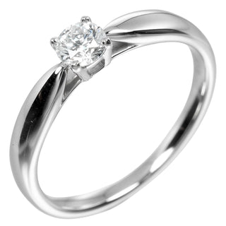Tiffany & Co. Harmony Solitaire Ring Platinum with RBC Diamond I/VS1
