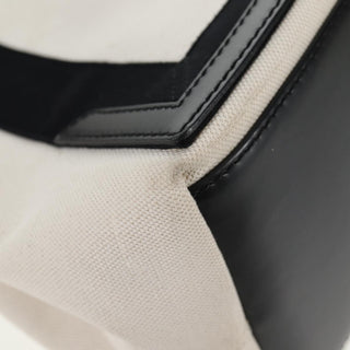 Balenciaga Navy Cabas Canvas with Leather