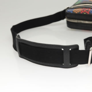 Gucci Front Zip Messenger Bag Psychedelic Print GG Coated Canvas
