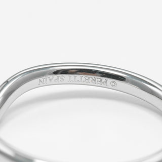 Tiffany & Co. Elsa Peretti Curved Wedding Band Ring Platinum