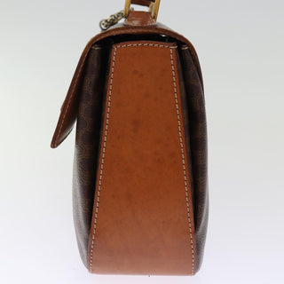 Celine Vintage Convertible Top Handle Bag Macadam Coated Canvas