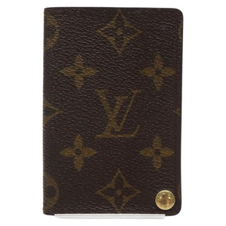 Louis Vuitton Porte Cartes Pression Card Case Monogram Canvas