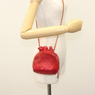 Chanel Drawstring Bucket Bag Lambskin