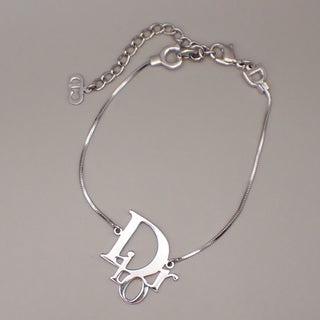 Christian Dior CD Logo Bracelet Silver-plated metal
