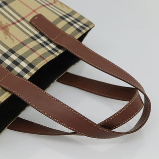 Burberry Top Handle Tote Haymarket Coated Canvas