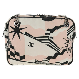 Chanel La Pausa Bay Camera Case Bag Printed Canvas
