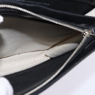 Balenciaga Navy Pochette Canvas and Leather