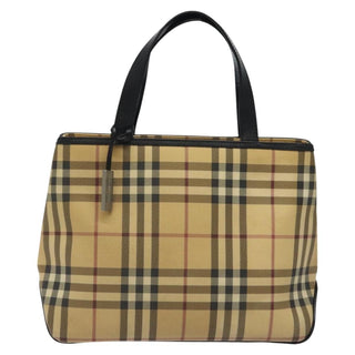 Burberry Nova Check Tote Canvas and Leather
