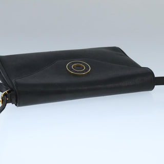 Celine Vintage Circle Logo Crossbody Bag Leather