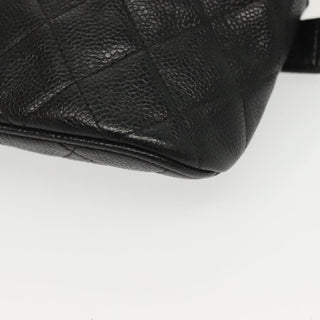 Chanel Zip Around Belt Bag Quilted Caviar