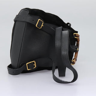 Gucci Vintage Bamboo Backpack Suede