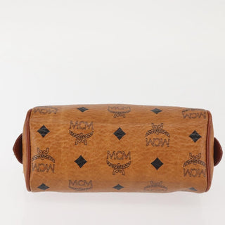 MCM Visetos Handbag Canvas and Leather