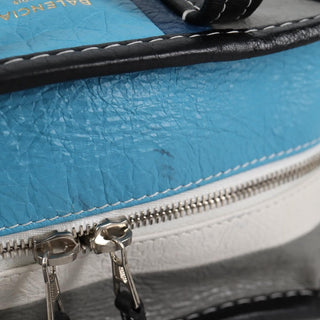 Balenciaga Bazar Convertible Tote Striped Leather