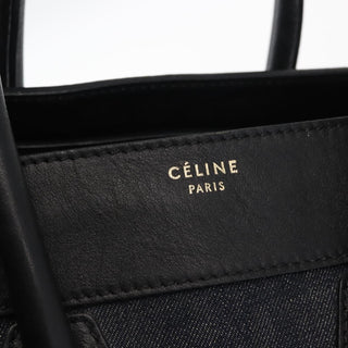 Celine Luggage Bag Denim and leather