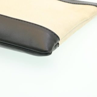 Balenciaga Navy Zip Pouch Canvas and Leather