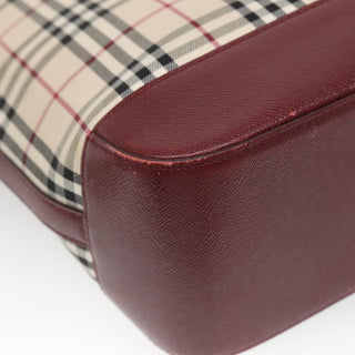 Burberry Nova Check Tote Canvas and Leather