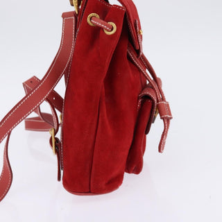 Gucci Vintage Bamboo Backpack Suede
