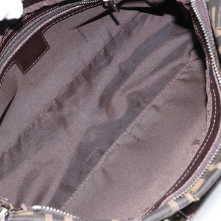 Fendi Vintage Pocket Shoulder Bag Zucca Canvas