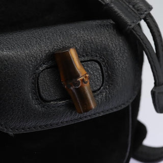 Gucci Vintage Bamboo Backpack Suede