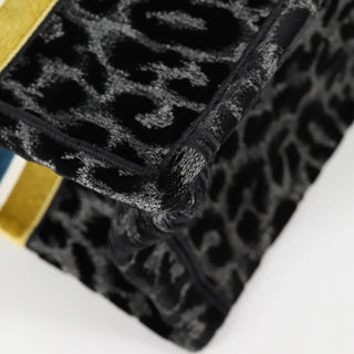 Christian Dior Book Tote Mizza Embroidered Canvas and Velvet