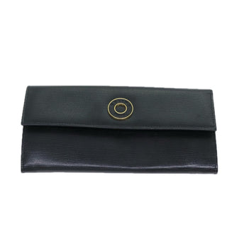 Celine Circle Logo Compact Wallet Leather