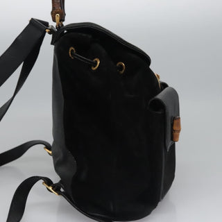 Gucci Vintage Bamboo Backpack Leather