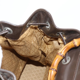 Gucci Vintage Bamboo Sling Backpack Nylon