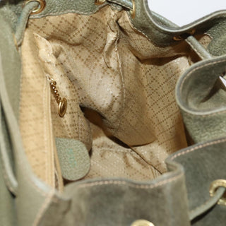 Gucci Vintage Bamboo Backpack Suede