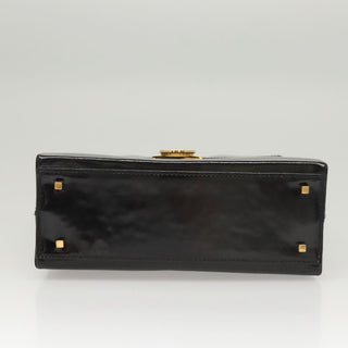 Salvatore Ferragamo Gancini Convertible Top Handle Bag Patent Leather