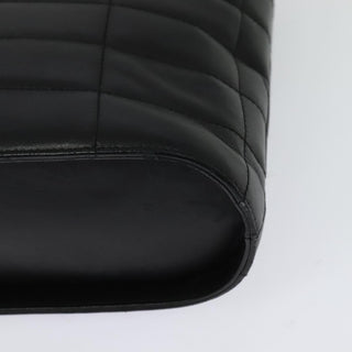 Chanel Vintage Chocolate Bar Metal Ring Tote Quilted Lambskin