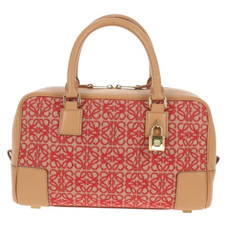 Loewe Amazona Bag Leather and Jacquard Canvas